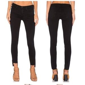 Frame Le High Skinny Raw Stagger Jeans High Rise Skinny Raw Jagged Hem Jeans 25